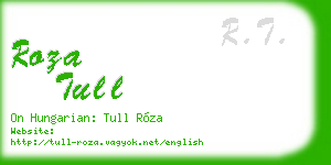 roza tull business card